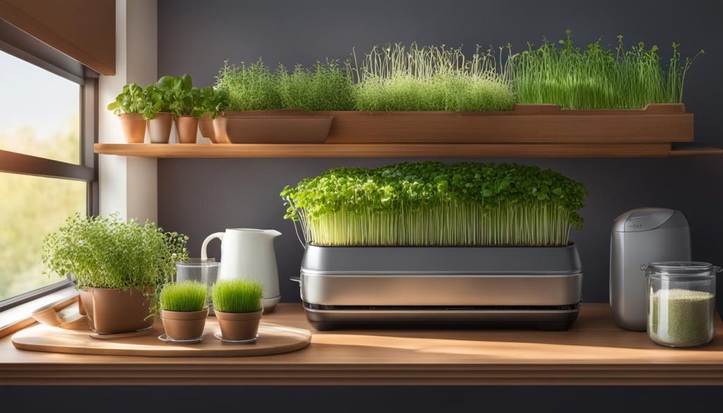 Indoor microgreens optimal conditions