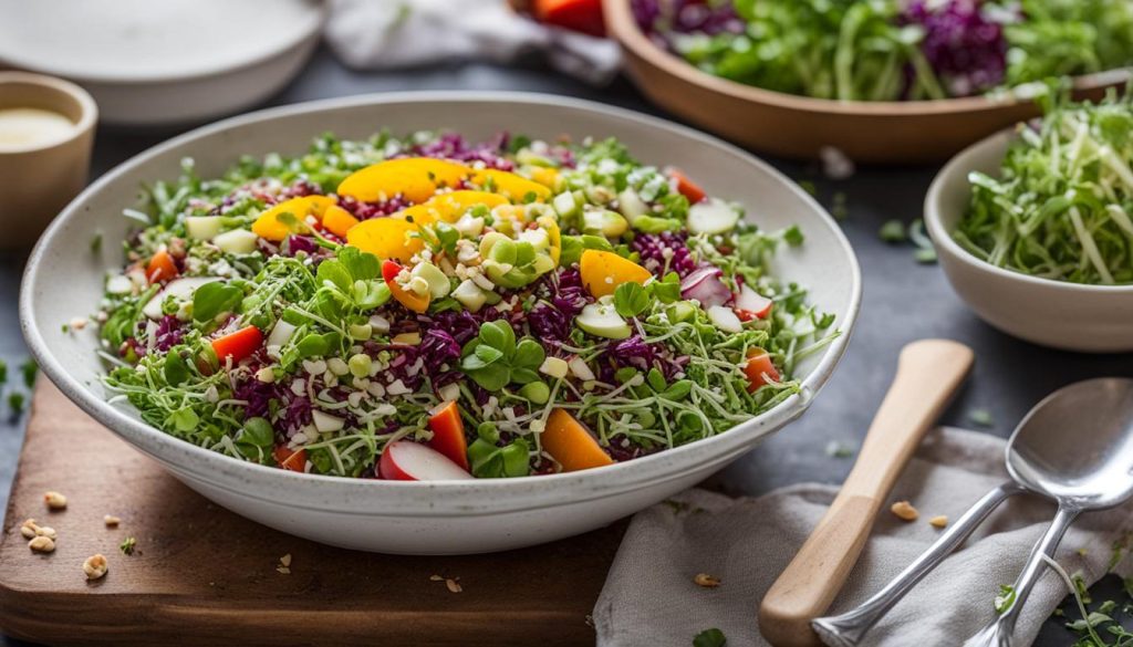 Make-Ahead Microgreens Salad