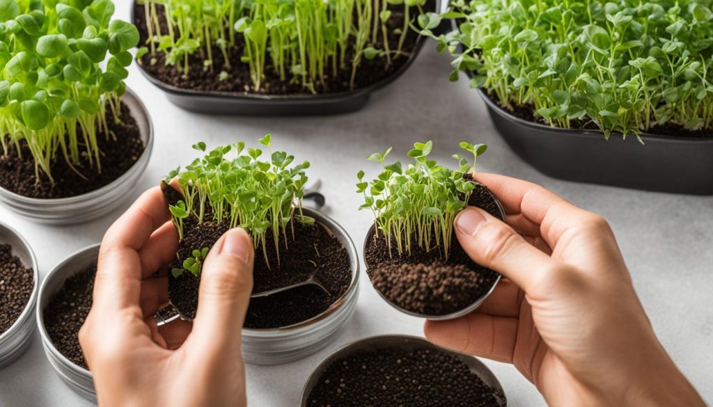 Planting Microgreens Seeds