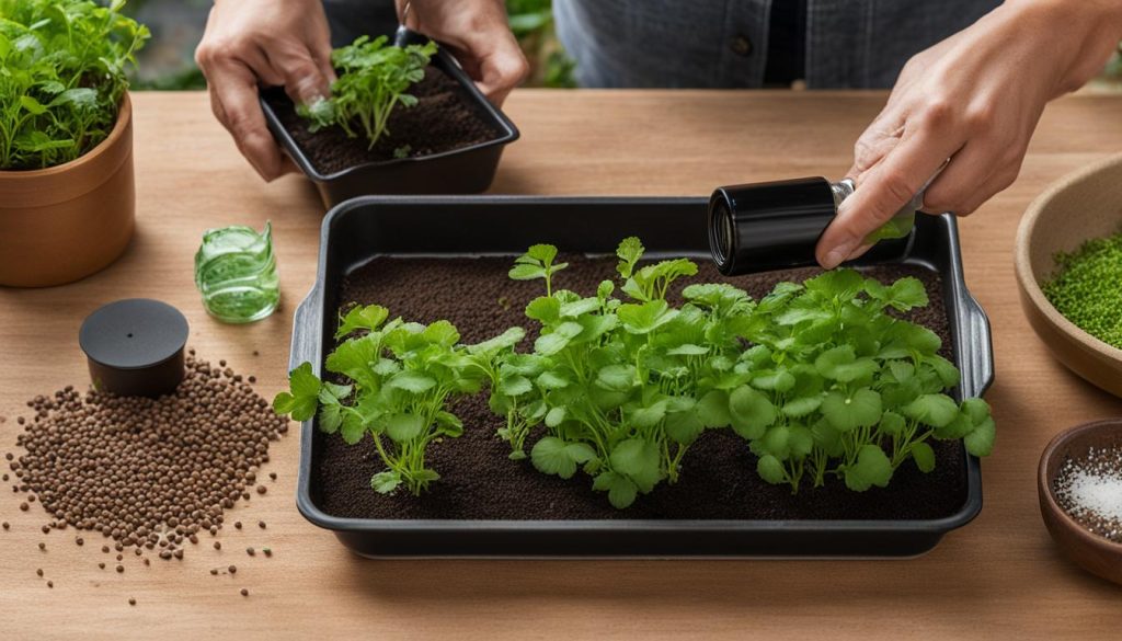 how to grow cilantro microgreens