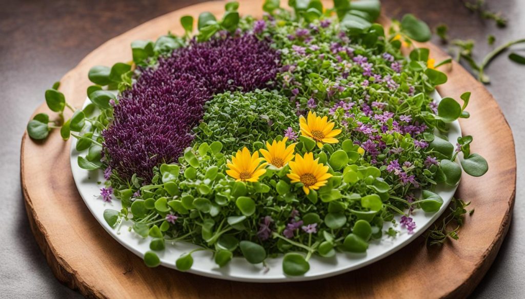 microgreens salad