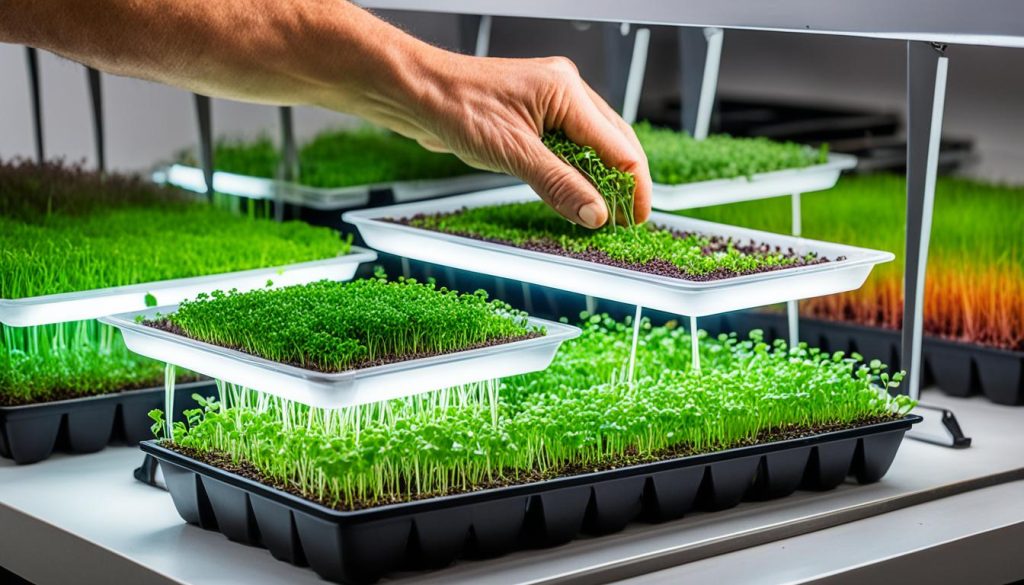 when to harvest microgreens